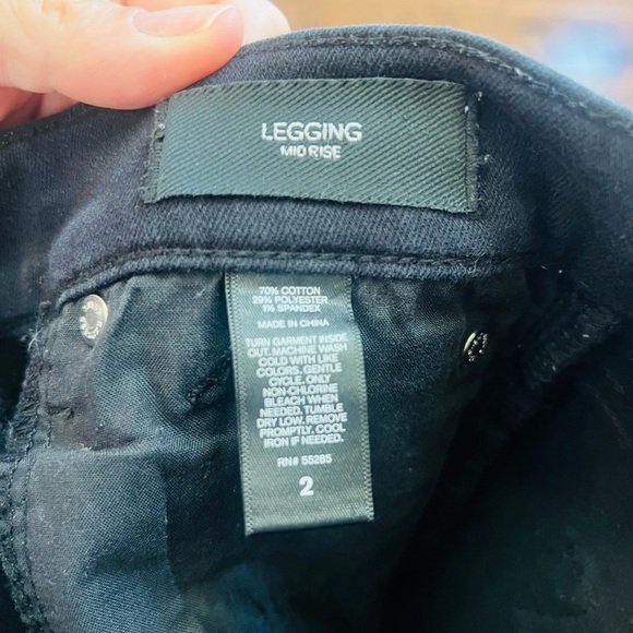 Black size 2 Express skinny jeans mid-rise - Picture 4 of 4